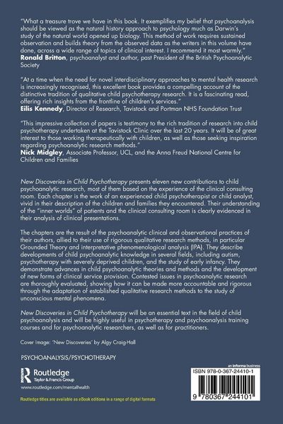 Produktbild: New Discoveries in Child Psychotherapy