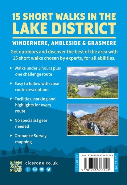 Produktbild: Short Walks in the Lake District: Windermere Ambleside and Grasmere
