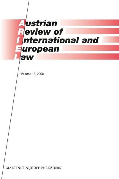Produktbild: Austrian Review of International and European Law, Volume 13 (2008)