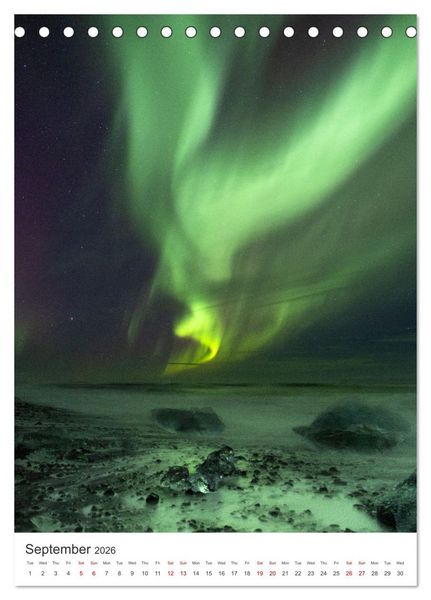 Produktbild: Magic of Iceland - nature photography (Desk Calendar 2026 DIN A5 portrait), CALVENDO 12 Month DeskCalendar