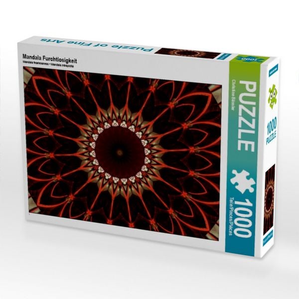 CALVENDO Puzzle Mandala Furchtlosigkeit | 1000 Teile Lege-Größe 64 × 48 cm Foto-Puzzle für glückliche Stunden