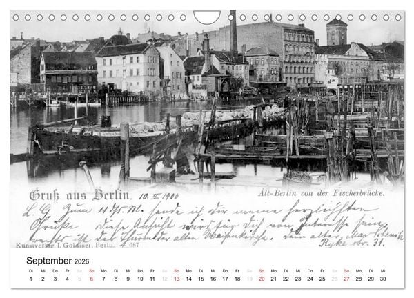 Produktbild: Gr&uuml;&szlig;e aus dem alten Berlin (Wandkalender 2026 DIN A4 quer), CALVENDO Monatskalender