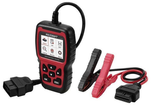 Produktbild: VOLTCRAFT VC-BT300Pro OBD II Diagnosetool mit Batteriepr&uuml;fung VC-16740120