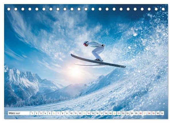 Produktbild: Winterwelten (Tischkalender 2027 DIN A5 quer), CALVENDO Monatskalender