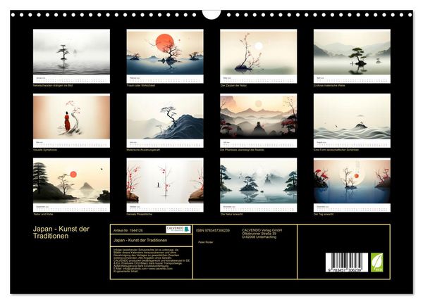 Produktbild: Japan - Kunst der Traditionen (Wandkalender 2026 DIN A3 quer), CALVENDO Monatskalender