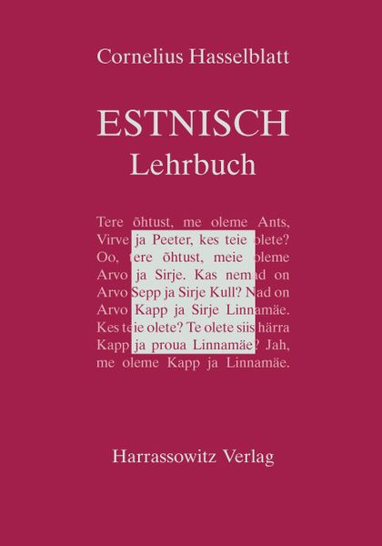 Produktbild: Lehrbuch des Estnischen