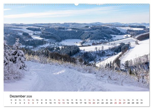 Produktbild: Westfeld-Ohlenbach im Wechsel der Jahreszeiten (hochwertiger Premium Wandkalender 2026 DIN A2 quer), Kunstdruck in Hochglanz
