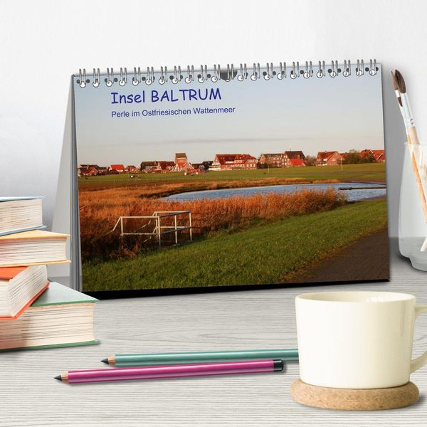 Produktbild: Insel Baltrum, Perle im Ostfriesischen Wattenmeer (Tischkalender 2026 DIN A5 quer), CALVENDO Monatskalender