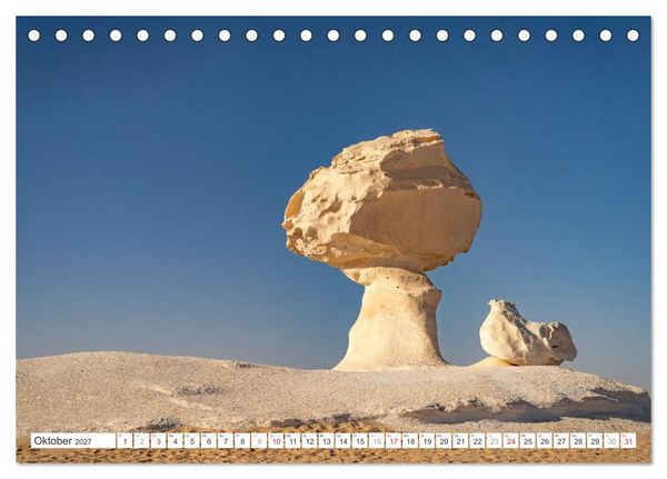 Produktbild: &Auml;gypten - die Weisse W&uuml;ste (Tischkalender 2027 DIN A5 quer), CALVENDO Monatskalender