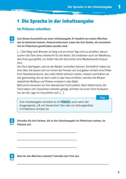 Produktbild: Klett 10-Minuten-Training Deutsch Aufsatz Inhaltsangabe 6. - 8. Klasse