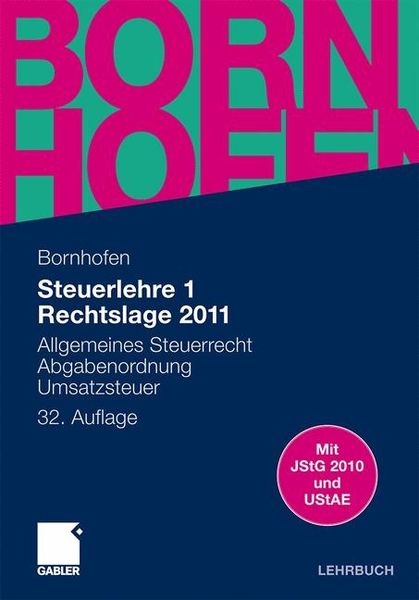 Produktbild: Steuerlehre 1 Rechtslage 2012, Lehrbuch