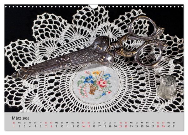 Produktbild: Faden, Nadel, Handarbeit. (Wandkalender 2026 DIN A3 quer), CALVENDO Monatskalender