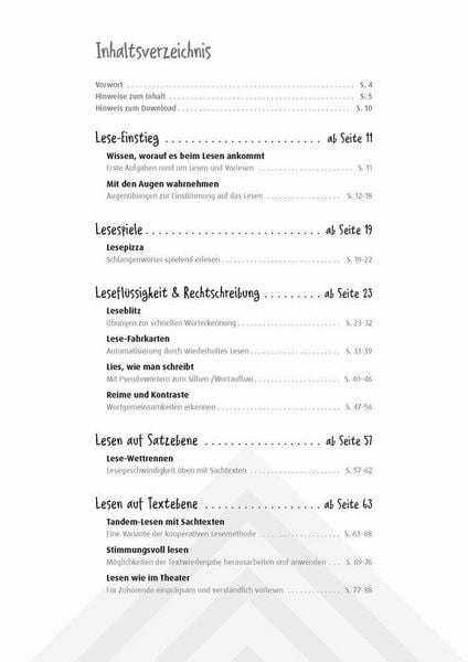 Produktbild: F&ouml;rdermaterial Lesefl&uuml;ssigkeit &ndash; Klasse 3 &ndash; 5