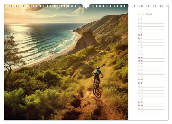 Produktbild: Mit dem Mountainbike durch die Welt (Wandkalender 2026 DIN A3 quer), CALVENDO Monatskalender