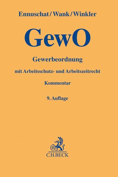 Produktbild: Gewerbeordnung. GewO