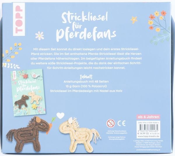 Produktbild: Kreativ-Set Strickliesel f&uuml;r Pferdefans