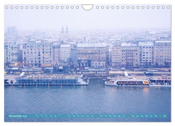 Produktbild: Romantisches Budapest - Ungarns sch&ouml;ne Hauptstadt an der Donau (Wandkalender 2026 DIN A4 quer), CALVENDO Monatskalender