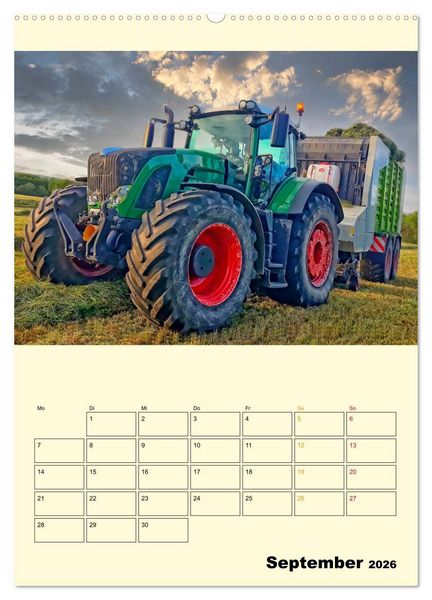 Produktbild: Traktor Giganten (hochwertiger Premium Wandkalender 2026 DIN A2 hoch), Kunstdruck in Hochglanz