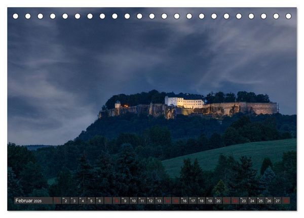 Produktbild: Die S&auml;chsische Schweiz / Faszination Sandsteingebirge (Tischkalender 2026 DIN A5 quer), CALVENDO Monatskalender