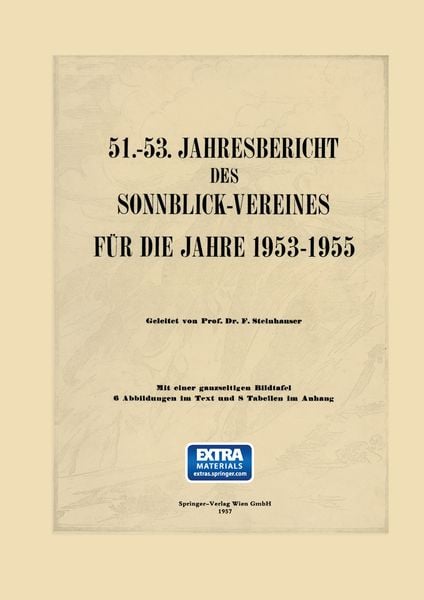 Produktbild: 51.&ndash;53. Jahresbericht des Sonnblick-Vereines f&uuml;r die Jahre 1953&ndash;1955