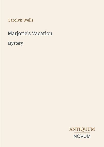 Produktbild: Marjorie's Vacation