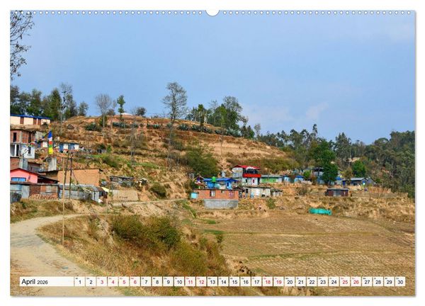 Produktbild: Im Kathmandutal (hochwertiger Premium Wandkalender 2026 DIN A2 quer), Kunstdruck in Hochglanz