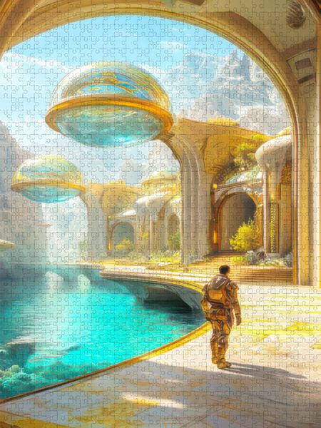 Produktbild: CALVENDO Puzzle Science-Fiction-Visionen der Zukunft | 2000 Teile Lege-Gr&ouml;&szlig;e 90x67cm Foto-Puzzle f&uuml;r gl&uuml;ckliche Stunden