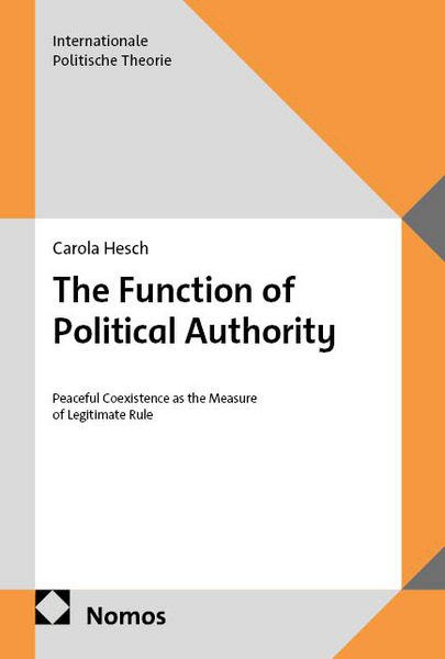 Produktbild: The Function of Political Authority