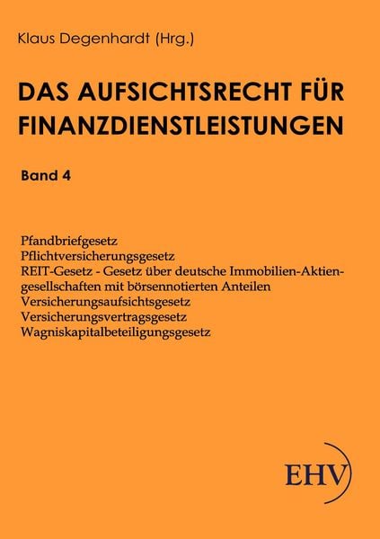 Produktbild: Aufsichtsrecht f&uuml;r Finanzdienstleistungen