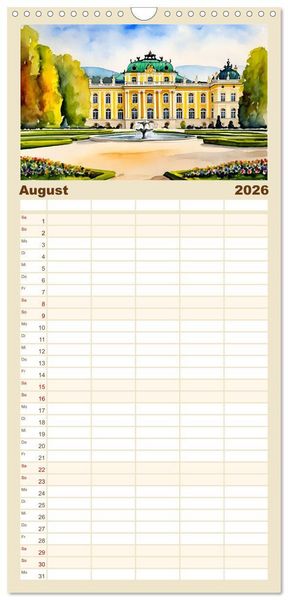 Produktbild: Familienplaner 2026 - &Ouml;sterreich - Idylle in den Alpen mit 5 Spalten (Wandkalender, 21 x 45 cm) CALVENDO