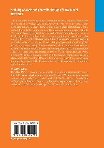 Produktbild: Stability Analysis and Controller Design of Local Model Networks