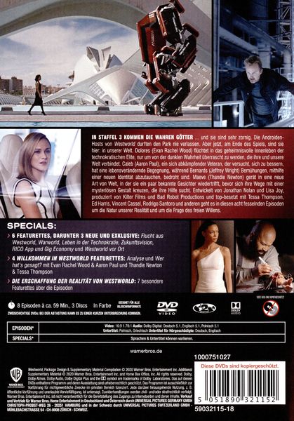 Westworld - Staffel 3  [3 DVDs]