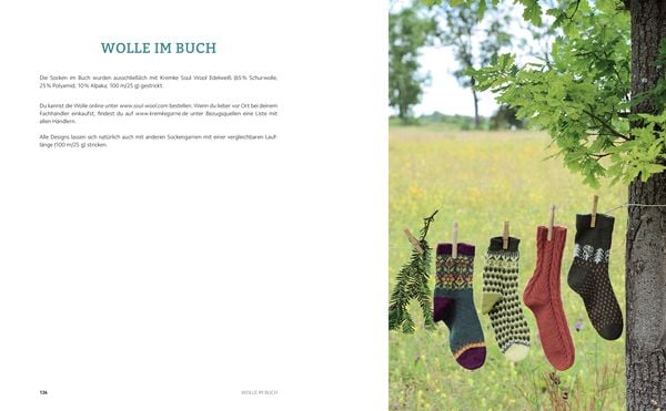 Produktbild: Landschaften auf den Socken. Von der Natur inspirierte Strickmuster.