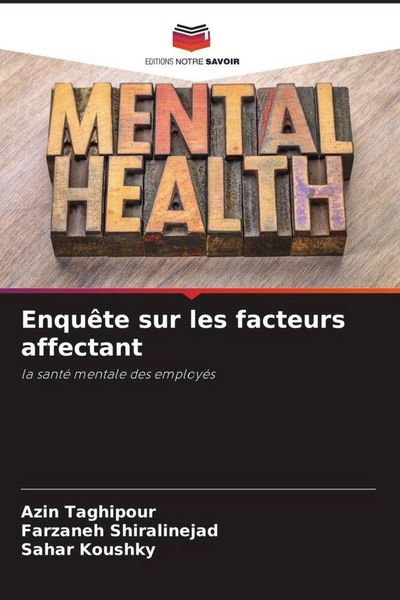 Produktbild: Enqu&ecirc;te sur les facteurs affectant