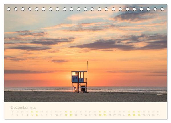 Produktbild: Traumstr&auml;nde der Nordsee (Tischkalender 2026 DIN A5 quer), CALVENDO Monatskalender