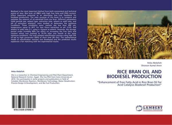 Produktbild: Rice Bran Oil and Biodiesel Production