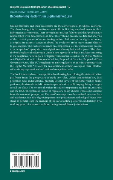 Produktbild: Repositioning Platforms in Digital Market Law