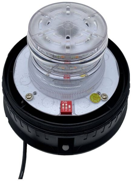 Produktbild: Berger & Schr&ouml;ter Rundumleuchte SM825HCAB 12 V, 24 V mit KFZ-Stecker, &uuml;ber Bordnetz Magnet-Befestigung, Schraubmontage, Saugnapf Blau, Orange