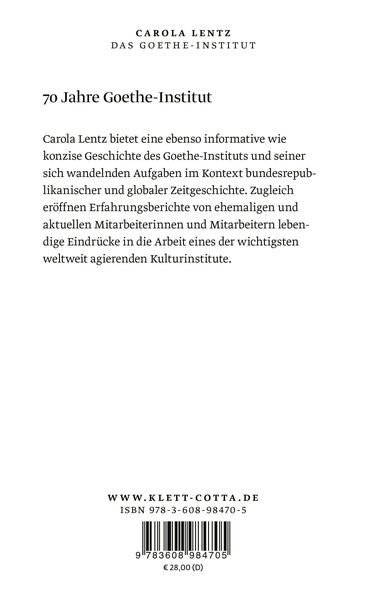 Produktbild: Das Goethe-Institut