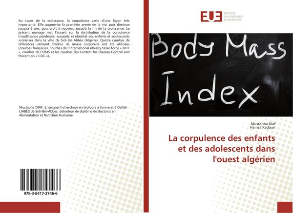 Produktbild: La corpulence des enfants et des adolescents dans l'ouest alg&eacute;rien