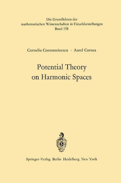 Produktbild: Potential Theory on Harmonic Spaces