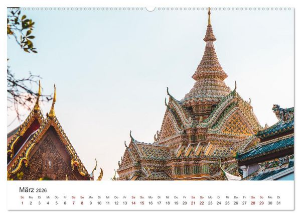 Produktbild: Bangkok - Die spektakul&auml;re Hauptstadt von Thailand. (hochwertiger Premium Wandkalender 2026 DIN A2 quer), Kunstdruck in Hochglanz