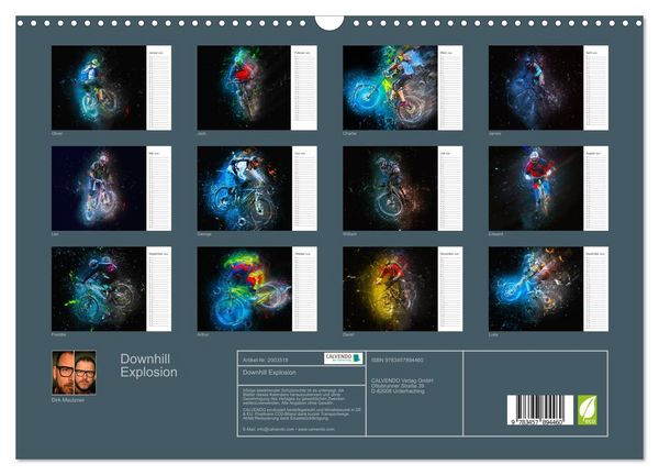 Produktbild: Downhill Explosion (Wandkalender 2026 DIN A3 quer), CALVENDO Monatskalender