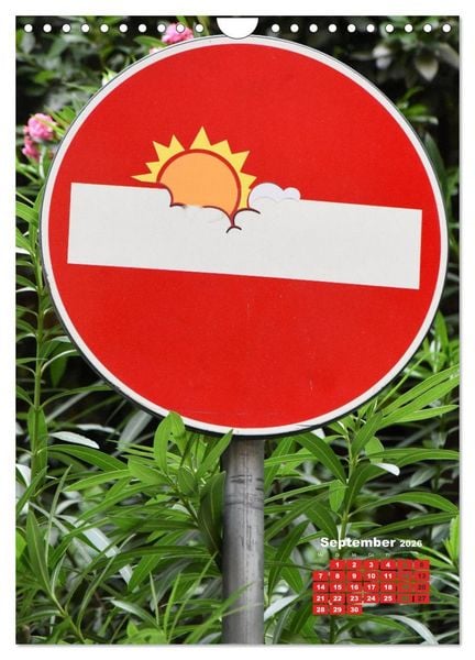 Produktbild: Clet Abraham gibt den Stra&szlig;enschildern eine ganz neue Bedeutung (Wandkalender 2026 DIN A4 hoch), CALVENDO Monatskalender