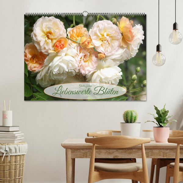 Produktbild: Liebenswerte Bl&uuml;ten (Wandkalender 2026 DIN A2 quer), CALVENDO Monatskalender