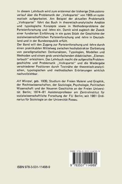Produktbild: Die Volkspartei