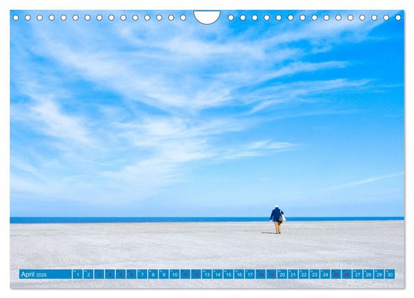 Produktbild: Die Farbe blau - Die Farbe der Weite und des Himmels (Wandkalender 2026 DIN A4 quer), CALVENDO Monatskalender