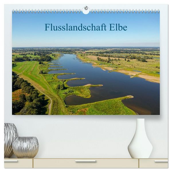 Produktbild: Flusslandschaft Elbe (hochwertiger Premium Wandkalender 2026 DIN A2 quer), Kunstdruck in Hochglanz