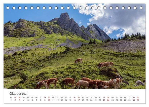Produktbild: Berner Oberland - Bergwelten (Tischkalender 2027 DIN A5 quer), CALVENDO Monatskalender