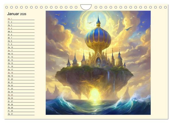 Produktbild: Meeresmythen (Wandkalender 2026 DIN A4 quer), CALVENDO Monatskalender